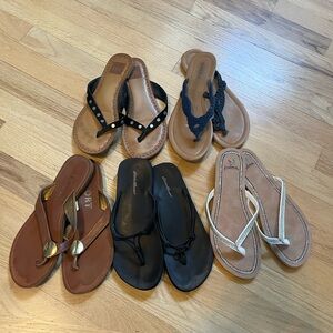 ALL 5 PAIR FOR ONLY $20! Sandals (Size 7) Report, Eddie Bauer, Palms, Sonoma,DV